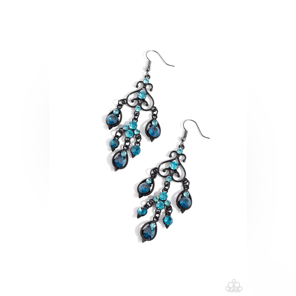 Regal Renovation - Blue Earrings